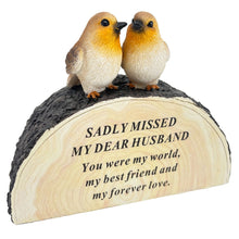 Load image into Gallery viewer, Special Husband Graveside Memorial Robin Bird Grave Plaque Ornament Decoration Sadly Missed
