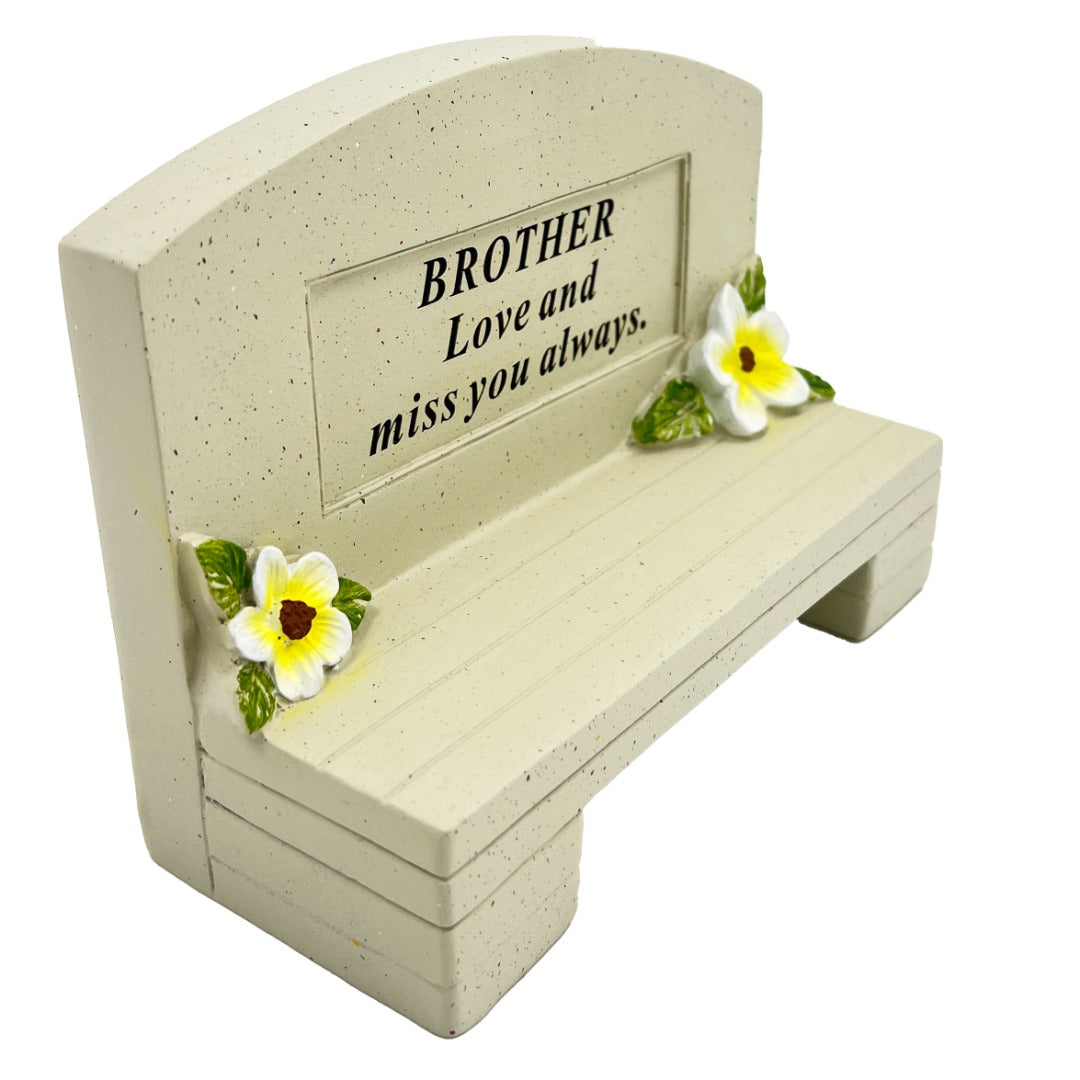 Special Brother Graveside Memorial Bench Grave Plaque Ornament Decoration Loved and Missed