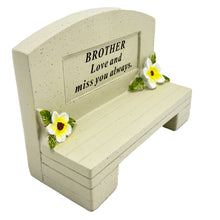 Load image into Gallery viewer, Special Brother Graveside Memorial Bench Grave Plaque Ornament Decoration Loved and Missed