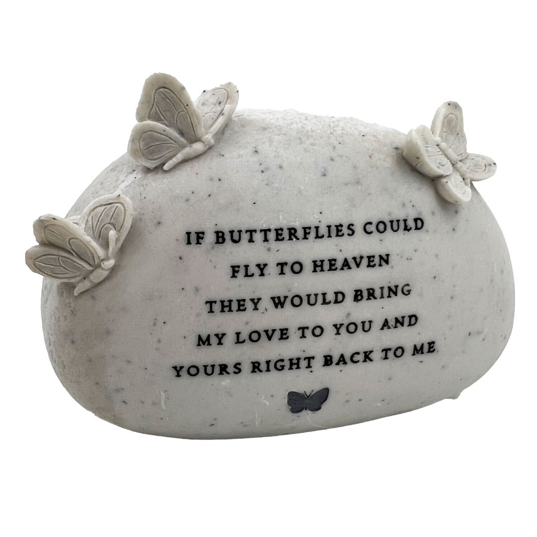 Fly To Heaven Butterfly Graveside Memorial Grave Plaque Ornament Decoration