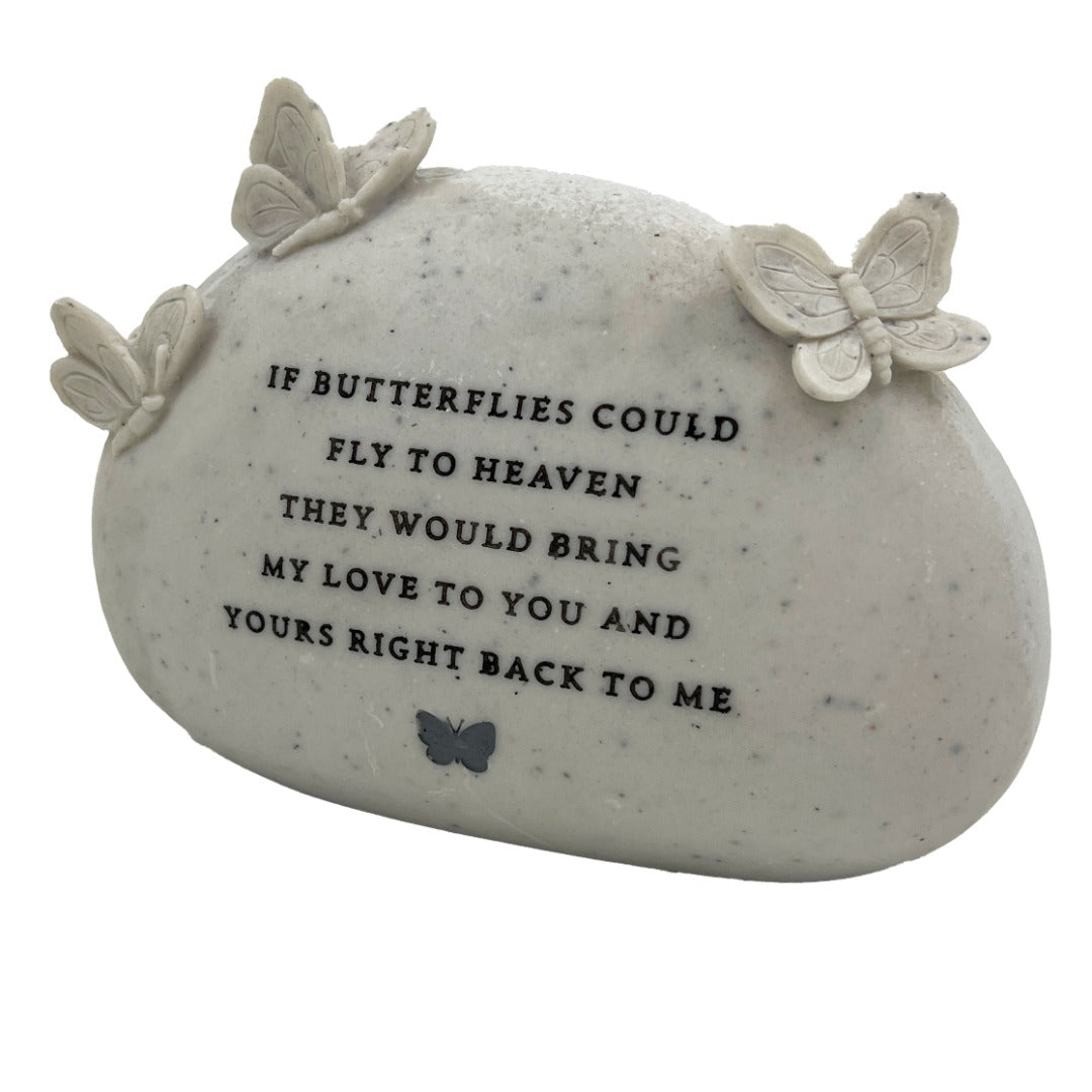 Fly To Heaven Butterfly Graveside Memorial Grave Plaque Ornament Decoration