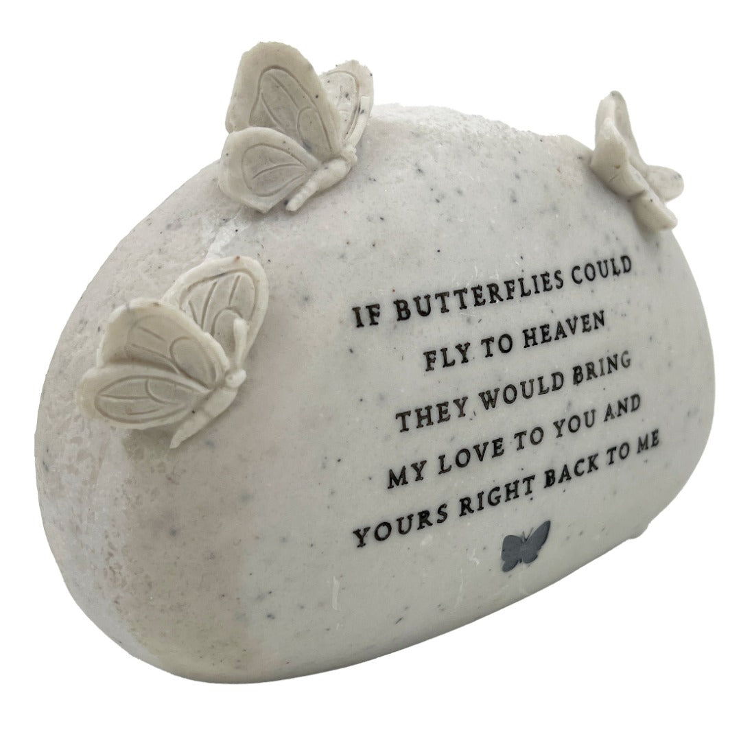 Fly To Heaven Butterfly Graveside Memorial Grave Plaque Ornament Decoration