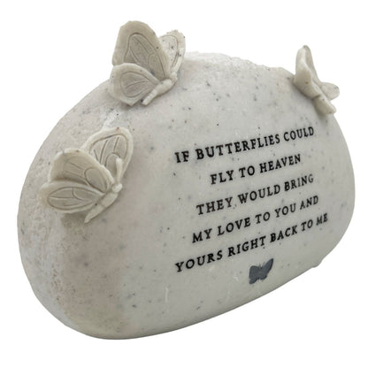 Fly To Heaven Butterfly Graveside Memorial Grave Plaque Ornament Decoration