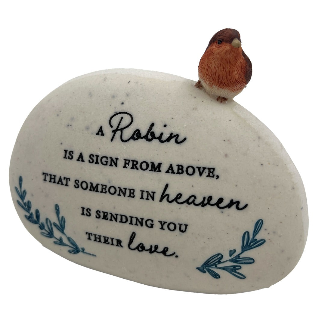 Robin Sign From Above Love Graveside Memorial Grave Plaque Ornament Decoration