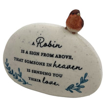Load image into Gallery viewer, Robin Sign From Above Love Graveside Memorial Grave Plaque Ornament Decoration