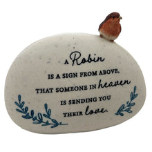 Load image into Gallery viewer, Robin Sign From Above Love Graveside Memorial Grave Plaque Ornament Decoration