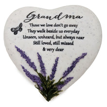 Load image into Gallery viewer, Special Grandma Graveside Memorial Lavender Flower Love Heart Grave Plaque Ornament Decoration