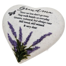 Load image into Gallery viewer, Special Grandma Graveside Memorial Lavender Flower Love Heart Grave Plaque Ornament Decoration