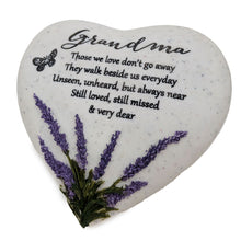 Load image into Gallery viewer, Special Grandma Graveside Memorial Lavender Flower Love Heart Grave Plaque Ornament Decoration