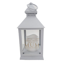 Load image into Gallery viewer, Mum Memorial LED Lantern In Loving Memory Grey Graveside Grave Light with Candle Timer