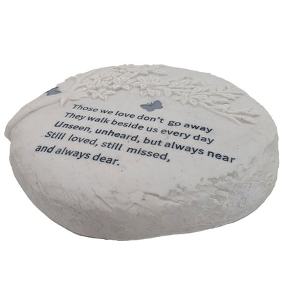 Memorial Graveside Stepping Stone Floral Tree Butterfly Garden Grave Plaque Ornament Tribute