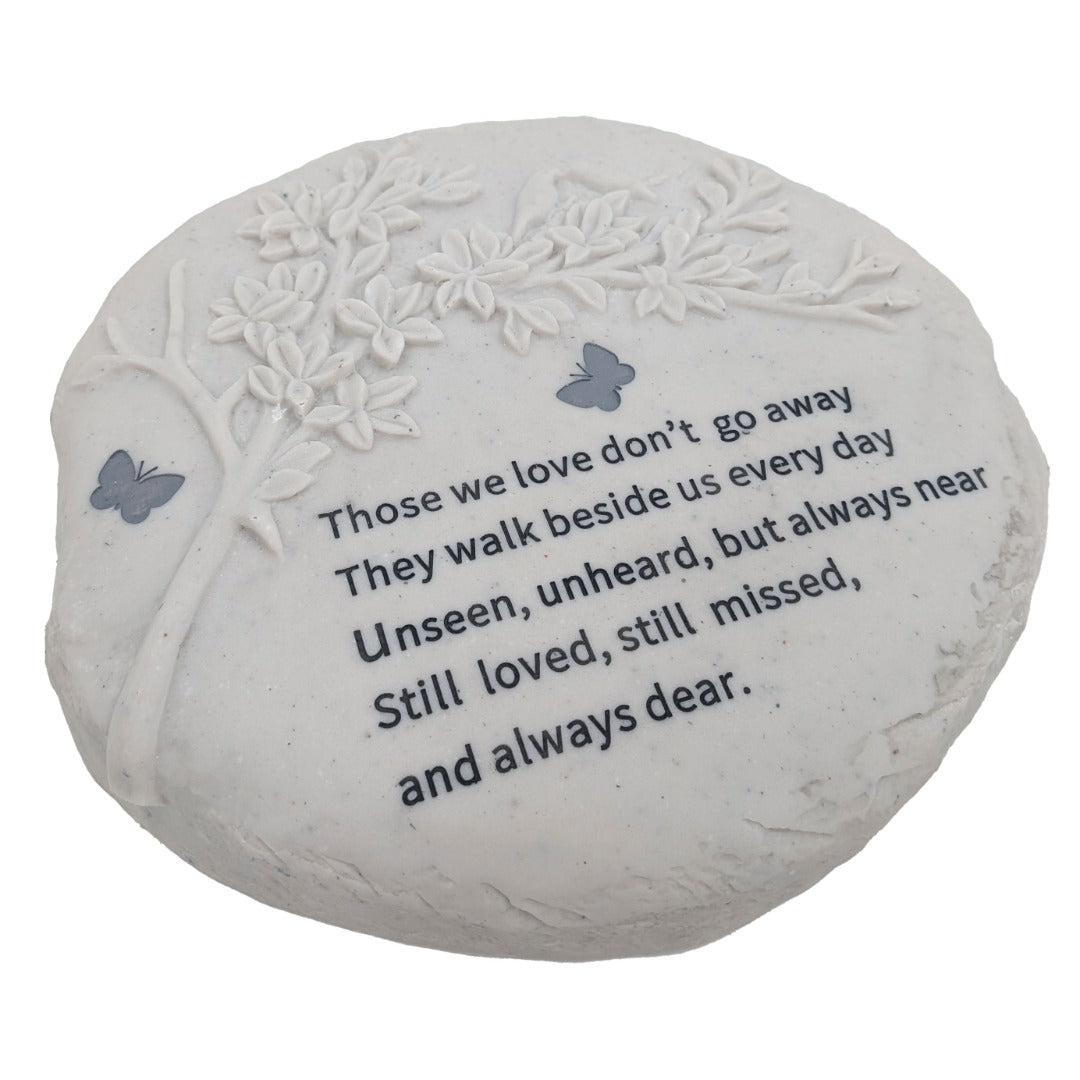 Memorial Graveside Stepping Stone Floral Tree Butterfly Garden Grave Plaque Ornament Tribute