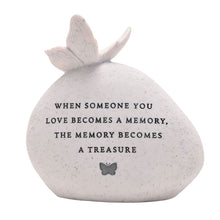 Load image into Gallery viewer, Memorial Butterfly Resin Stone Pebble Graveside Grave Ornament Memory Becomes a Treasure
