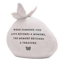 Load image into Gallery viewer, Memorial Butterfly Resin Stone Pebble Graveside Grave Ornament Memory Becomes a Treasure