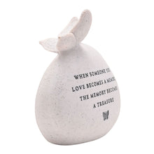 Load image into Gallery viewer, Memorial Butterfly Resin Stone Pebble Graveside Grave Ornament Memory Becomes a Treasure