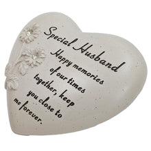Load image into Gallery viewer, Special Husband Diamante Flower Graveside Memorial Love Heart Grave Plaque Ornament Decoration