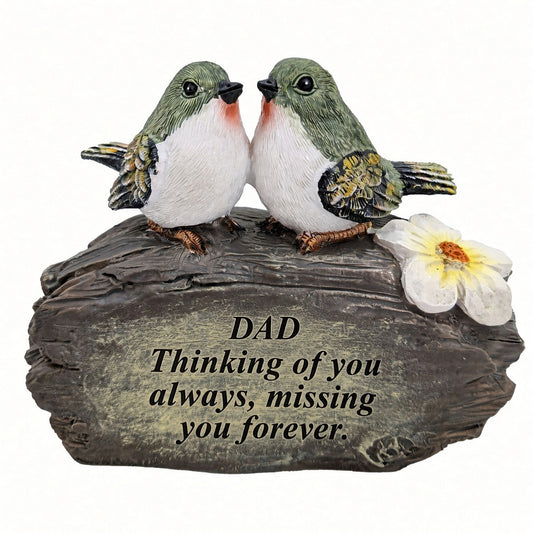 Dad lovebirds memorial ornament