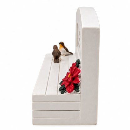 Dear Dad Christmas Robin Graveside Memorial Bench Grave Plaque Ornament