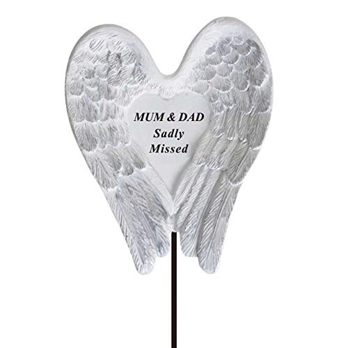 Mum and Dad memorial tribute stick for the graveside