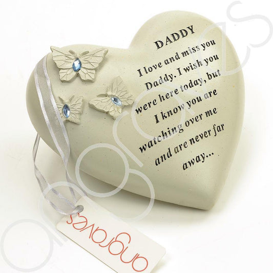 Daddy graveside memorial plaque ornament