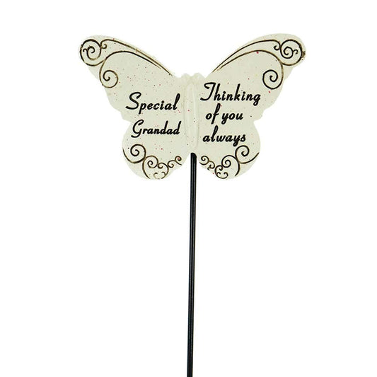 Special Grandad Thinking of You Always Butterfly Memorial Tribute Stick