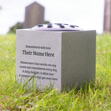 Load image into Gallery viewer, Personalised Engraved Missed More than Words Can Say Graveside Memorial Flower Vase