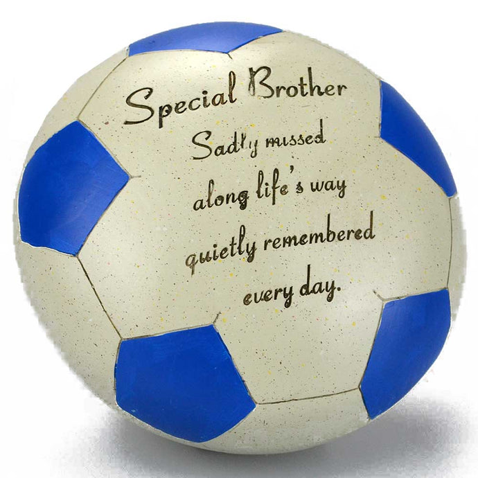 Special Brother Blue Football Memorial Ornament