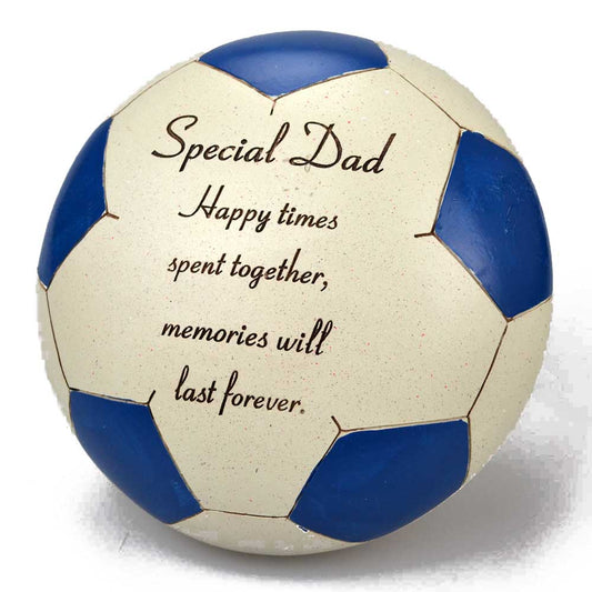Special Dad Blue Football Memorial Ornament