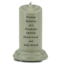 Load image into Gallery viewer, Precious Memories of a Wonderful Friend Solar Powered Memorial Candle - Angraves Memorials