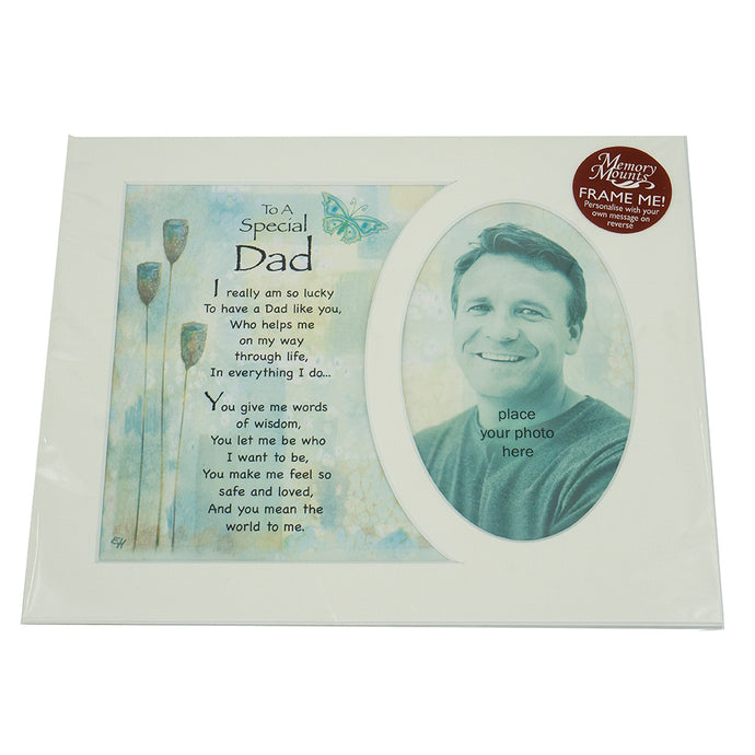 To A Special Dad Tribute Photo Frame Mount