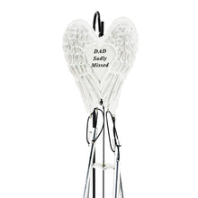 Load image into Gallery viewer, Dad Sadly Missed Guardian Angel Wings Wind Chime