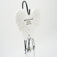 Load image into Gallery viewer, Mum &amp; Dad Sadly Missed Guardian Angel Wings Wind Chime