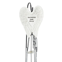 Load image into Gallery viewer, Daughter Sadly Missed Guardian Angel Wings Wind Chime