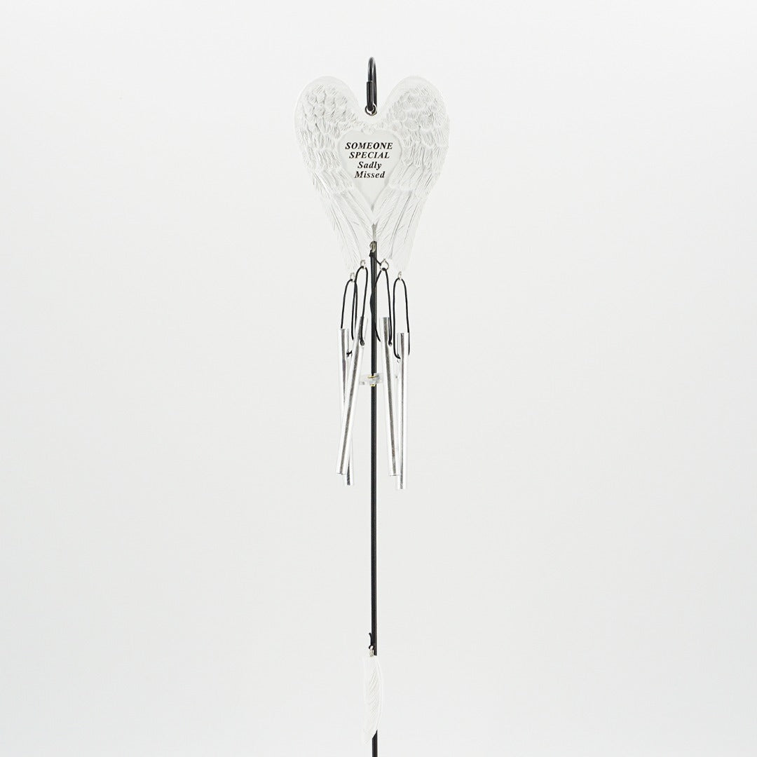 Someone Special Sadly Missed Guardian Angel Wings Wind Chime