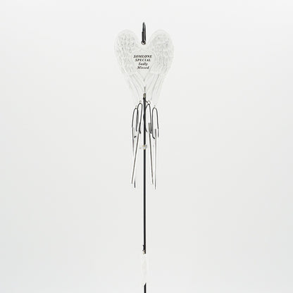 Someone Special Sadly Missed Guardian Angel Wings Wind Chime