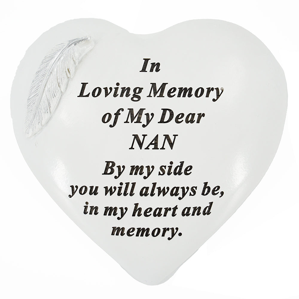 Special Nan Graveside Memorial Feather Grave Plaque