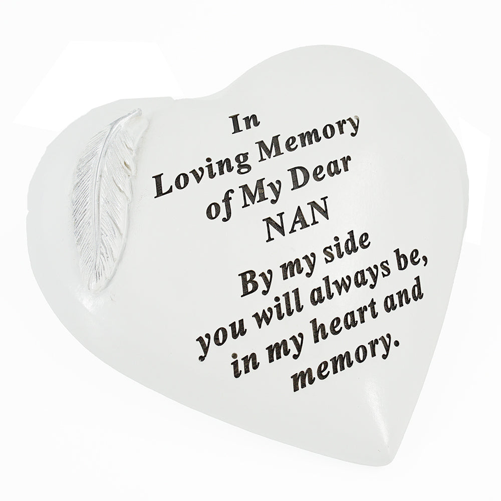 Special Nan Graveside Memorial Feather Grave Plaque