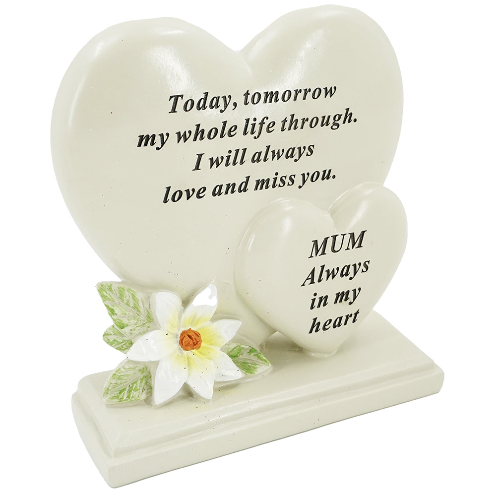 Special Mum Double Heart Plaque