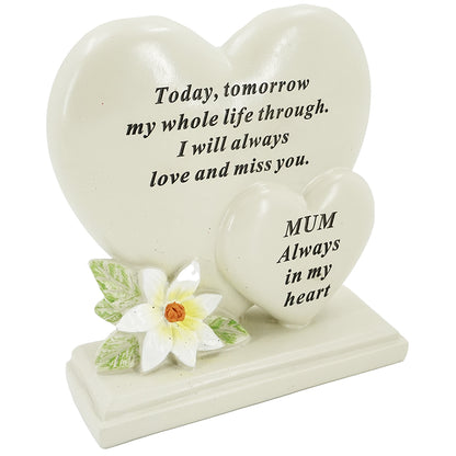 Special Mum Double Heart Plaque
