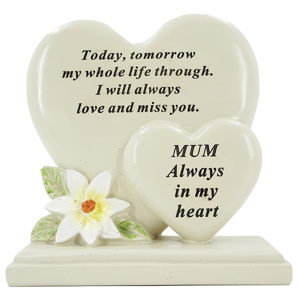 Special Mum Double Heart Plaque