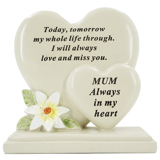 Special Mum Double Heart Plaque