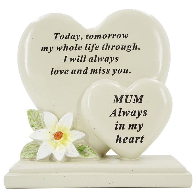 Special Mum Double Heart Plaque