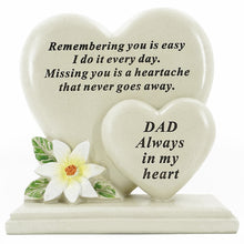 Load image into Gallery viewer, Special Dad Double Heart Plaque