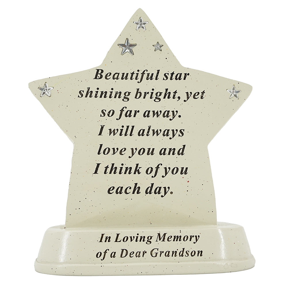 Special Grandson Shining Star Plaque