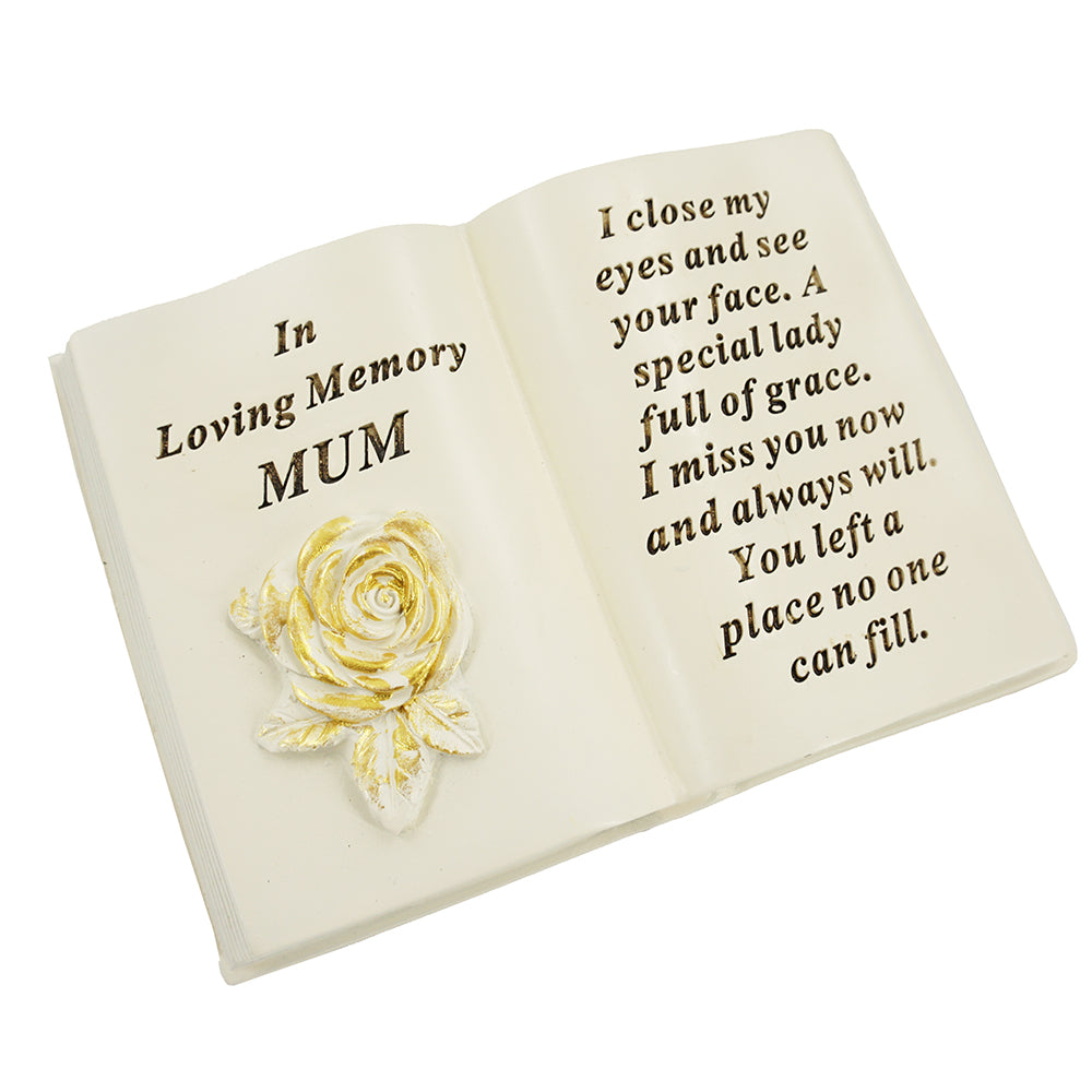Grey Beautiful Mum Rose If Flowers Grow In Heaven Memorial Grave Side Flower Vase Pot