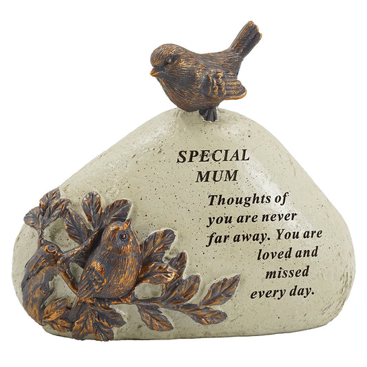Special Mum Robin Bird Memorial Graveside Stone