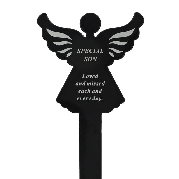 Special Son Memorial Remembrance Grave Angel Ground Stake