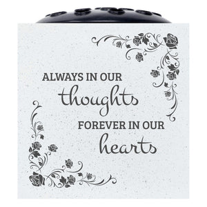 Forever in Our Hearts Rose Graveside Memorial Flower Vase