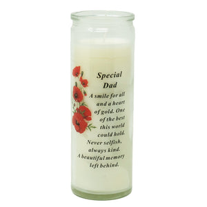 Special Dad Memorial Candle