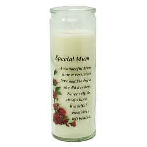 Special Mum Memorial Candle